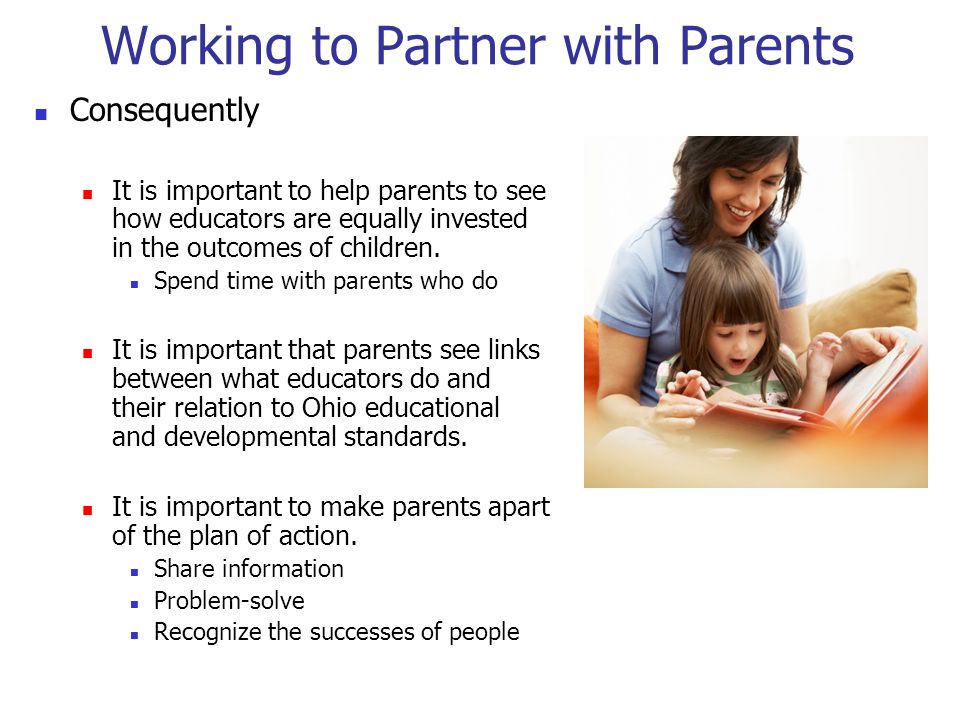 Working with parents to support children's learning